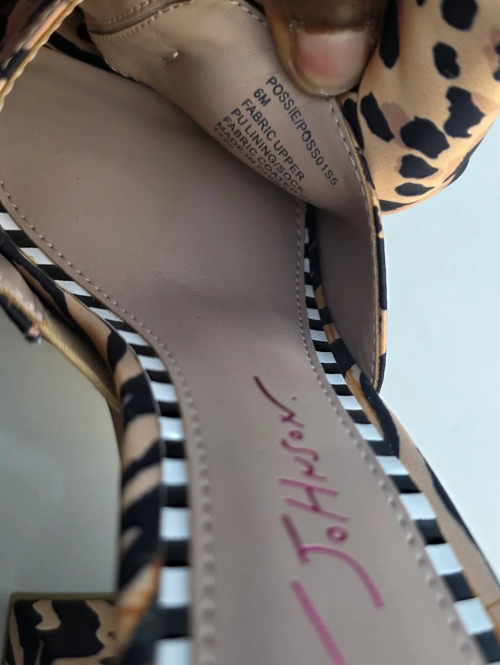 Betsey Johnson Leopard Print Block Heel Bow Mule Sandals Maximalist Glam Us 6